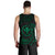 Hawaii Polynesian Men's Tank Top - Green Tribal Wave - Polynesian Pride