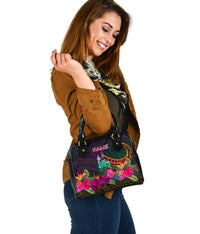 New Caledonia Polynesian Personalised Shoulder Handbag - Summer Hibiscus - Polynesian Pride