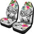 Tonga Polynesian Car Seat Covers - Summer Plumeria (White) - Polynesian Pride