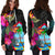 Guam Women's Hoodie Dress - Hibiscus Polynesian Pattern - Polynesian Pride