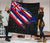 Hawaii Flag Polynesian Premium Quilt Black - Polynesian Pride