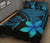 Hawaiian Turtle Plumeria Polynesian Quilt Bedding Set Blue - Polynesian Pride