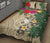 Yap Polynesian Quilt Bed Set - Hibiscus Turtle Tattoo Beige - Polynesian Pride