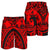 Polynesian Men's Shorts, Maui Tattoo Polynesian Patterns (Red) - Polynesian Pride