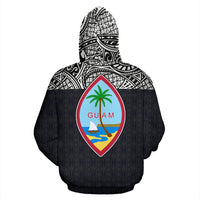 Guam All Over Hoodie Polynesian Black Version - Polynesian Pride
