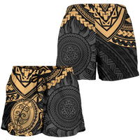 Polynesian Shorts (Women) - Polynesian Golden Turtle - Polynesian Pride