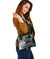 Samoa Custom Personalised Shoulder Handbag - Samoa Seal Wave Style (Black) - Polynesian Pride