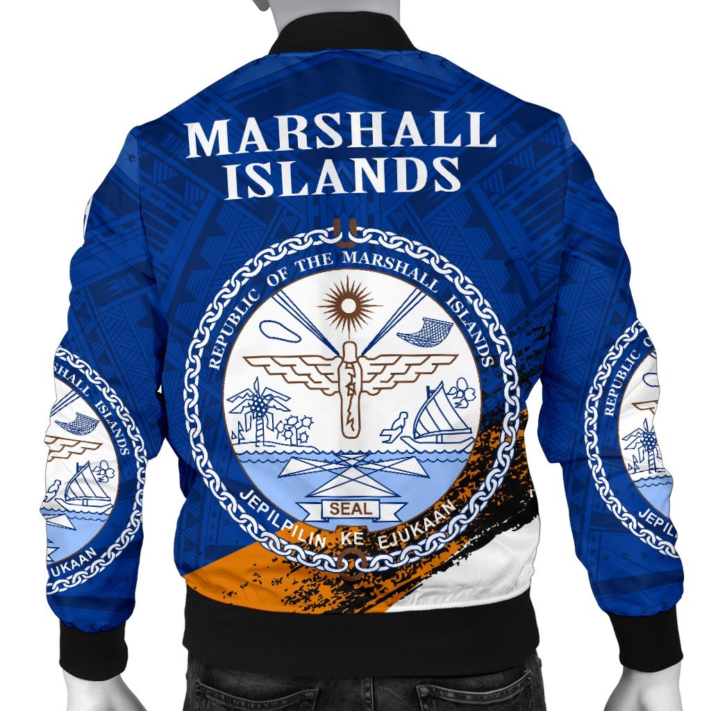 Marshall Islands Special Men's Bomber Jacket - Polynesian Pride