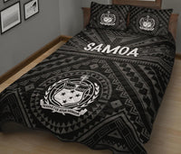 Samoa Quilt Bed Set - Samoa Seal In Polynesian Tattoo Style - Polynesian Pride