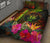 Niue Polynesian Personalised Quilt Bed Set - Hibiscus and Banana Leaves - Polynesian Pride