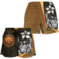 Federated States of Micronesia Women's Shorts Gold - Turtle With Hook - Polynesian Pride