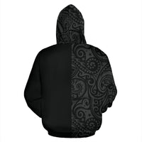 Polynesian Hoodie Zip up Half Style 01 - Polynesian Pride