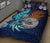 American Samoa Polynesian Quilt Bed Set - Blue Polynesian Eagle - Polynesian Pride