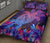 Hawaii Turtle Hibiscus Galaxy Night Quilt Bed Set - Polynesian Pride