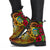 Tuvalu Polynesian Leather Boots - Hibiscus Vintage - Polynesian Pride