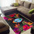 Guam Area Rugs Hibiscus Polynesian Pattern - Polynesian Pride