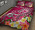 Samoa Custom Personalised Quilt Bed Set - Turtle Plumeria (Pink) - Polynesian Pride