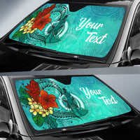 Vanuatu Auto Sun Shade - Tropical Flowers Style - Polynesian Pride