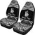 New Caledonia Polynesian Custom Personalised Car Seat Covers - Pride White Version - Polynesian Pride