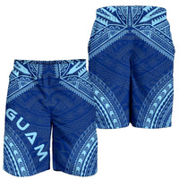 Guam Men's Shorts - Polynesian Chief Flag Version - Polynesian Pride