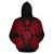 Niue Polynesian ll Over Hoodie Map Red - Polynesian Pride