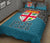 Fiji Quilt Bed Set - Fiji Flag Polynesian Blue Version - Polynesian Pride