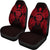 Niue Car Seat Cover - Niue Seal Map Red - Polynesian Pride