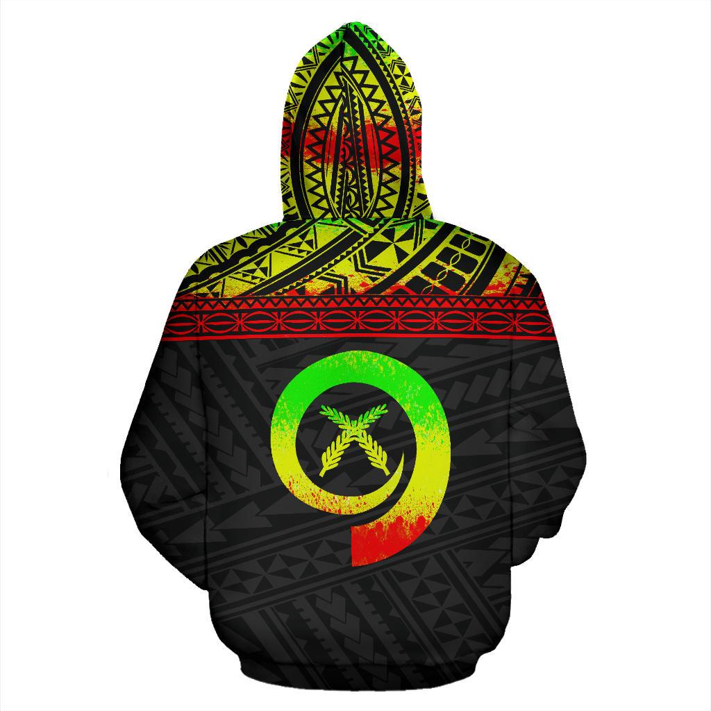 Vanuatu Polynesian Zip up Hoodie Reggae - Polynesian Pride