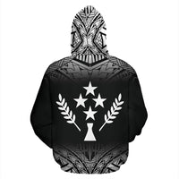 Kosrae All Over Hoodie Black Fog Style - Polynesian Pride