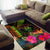 Niue Polynesian Personalised Area Rug - Hibiscus and Banana Leaves - Polynesian Pride