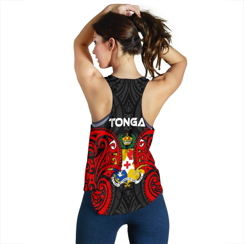 Tonga Polynesian Women's Racerback Tank - Tongan Spirit - Polynesian Pride