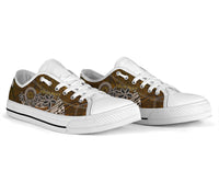 American Samoa Custom Personalised Low Top Shoes - Polynesian Boar Tusk - Polynesian Pride
