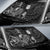 Nauru Auto Sun Shades Turtle Hibiscus Black - Polynesian Pride
