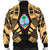 Guam Men Bomber Jackets - Polynesian Tattoo Gold - Polynesian Pride