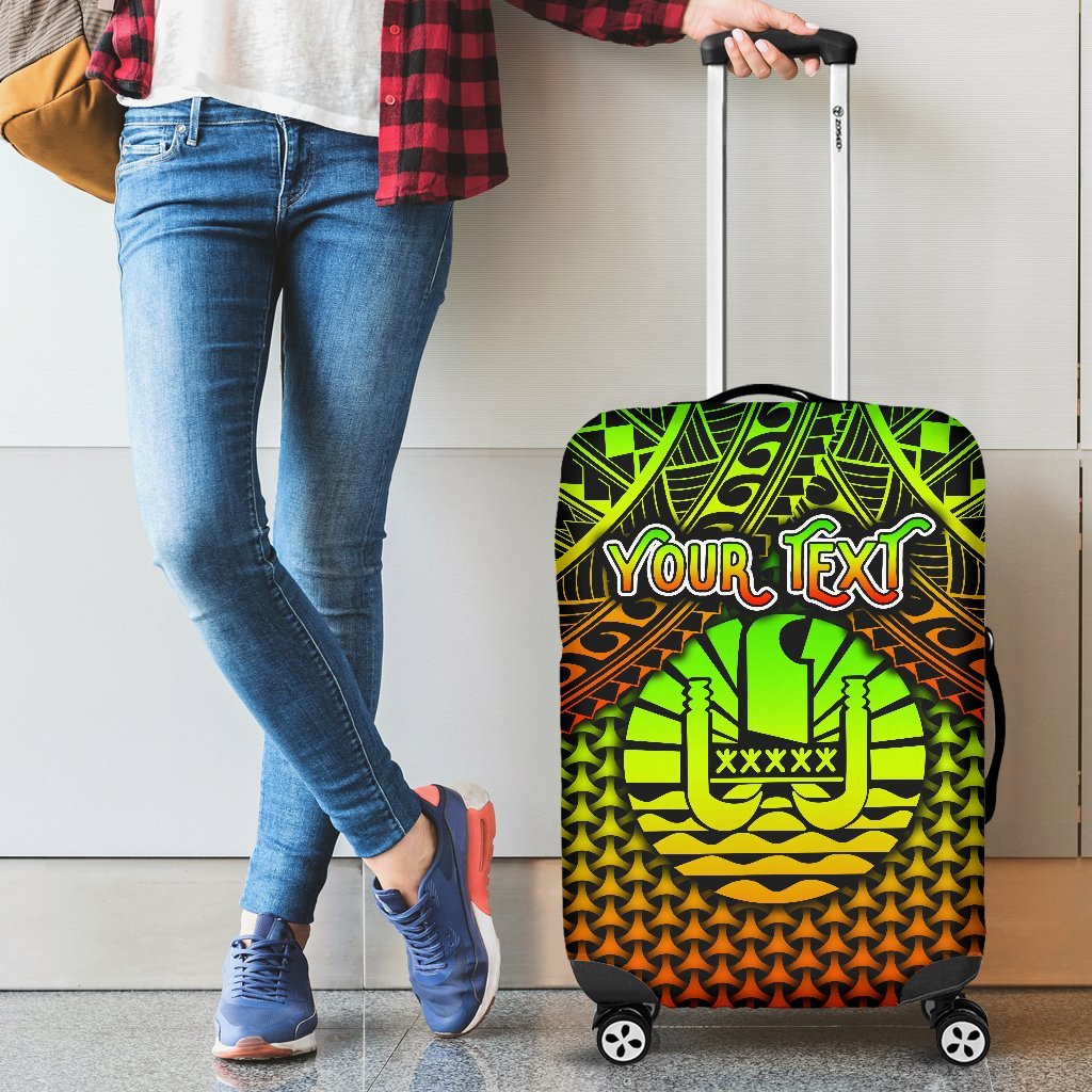 Polynesian Tahiti Personalised Luggage Covers - Reggae Vintage Polynesian Patterns Reggae - Polynesian Pride