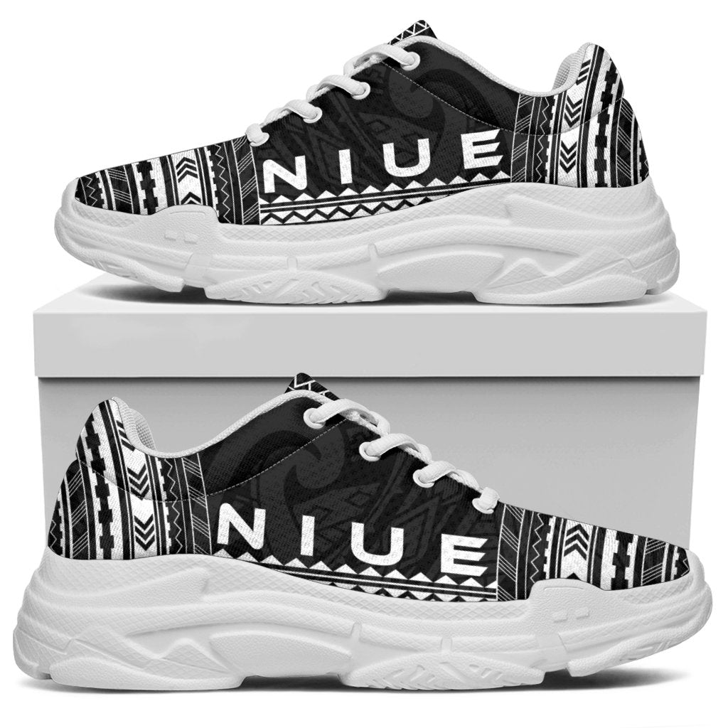 Niue Chunky Sneakers - Polynesian Chief Black Version - Polynesian Pride