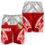 Tonga Polynesian Men's Shorts - Pattern With Seal Red Version - Polynesian Pride