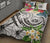 Polynesian Hawaii Quilt Bed Set - Summer Plumeria (White) - Polynesian Pride