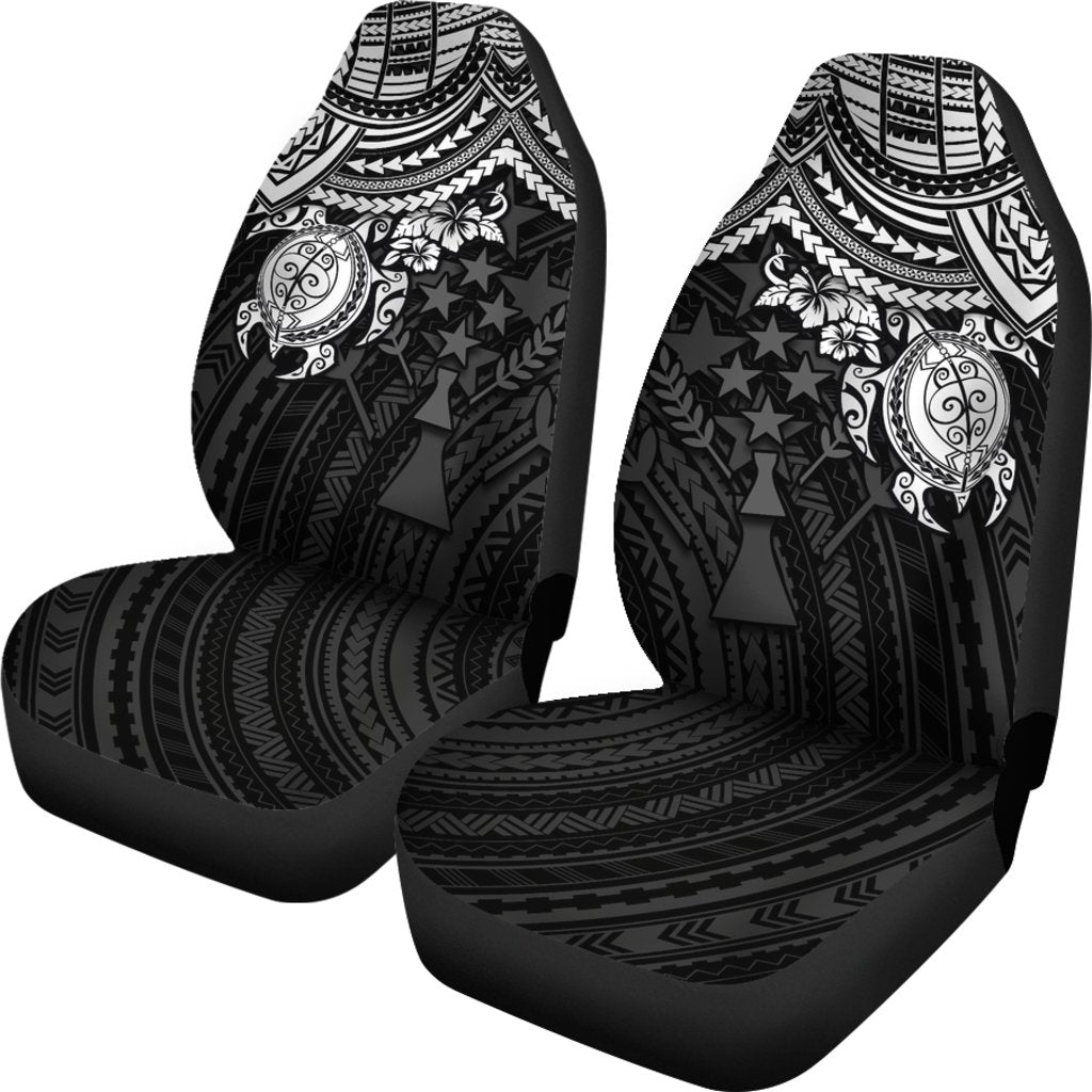 Kosrae Polynesian Car Seat Covers - White Turtle - Polynesian Pride