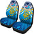 Tuvalu Rugby Car Seat Covers Polynesian Flag Universal Fit Blue - Polynesian Pride