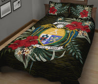 Nauru Polynesian Quilt Bed Set - Special Hibiscus - Polynesian Pride