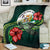 Niue Polynesian Premium Blanket - Green Turtle Hibiscus - Polynesian Pride