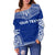 Tokelau Polynesian Chief Custom Personalised Women's Off Shoulder Sweater - Flag Version - Polynesian Pride