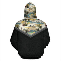 Hawaiian Pattern Vintage Hoodie Panted Picture - Polynesian Pride