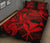 Hawaii Polynesian Quilt Bed Set - Red Kanaka Maoli Tentacle Plumeria - Polynesian Pride