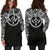 Kosrae Women Hoodie Dress - Kosrae Coat Of Arms Polynesian Black Color - Polynesian Pride