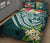 Guam Polynesian Quilt Bed Set - Summer Plumeria (Turquoise) - Polynesian Pride