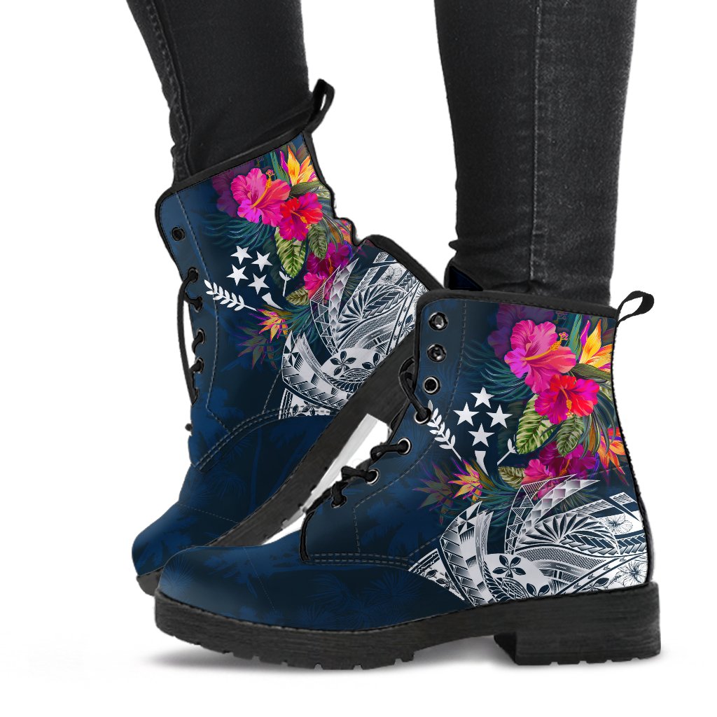 Kosrae Leather Boots - Kosrae Summer Vibes - Polynesian Pride