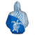 Fiji Tapa Hoodie Fiji Turtle Mermaid White Blue - Polynesian Pride