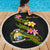 Nauru Custom Personalised Beach Blanket - Plumeria Tribal - Polynesian Pride